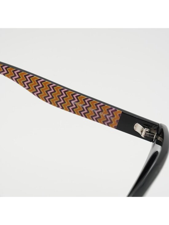 M Missoni MMI 0090/S 0807 IR Sunglasses Black Cat Eye Frame, Grey Lenses main image 10